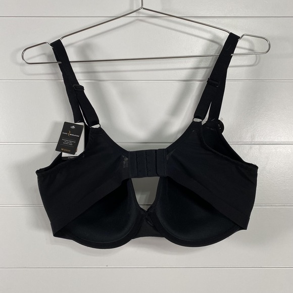 Wacoal Shape Revelation Bra Womens 38G Black Shallow Top Ultimate Lift T-Shirt - Picture 3 of 16